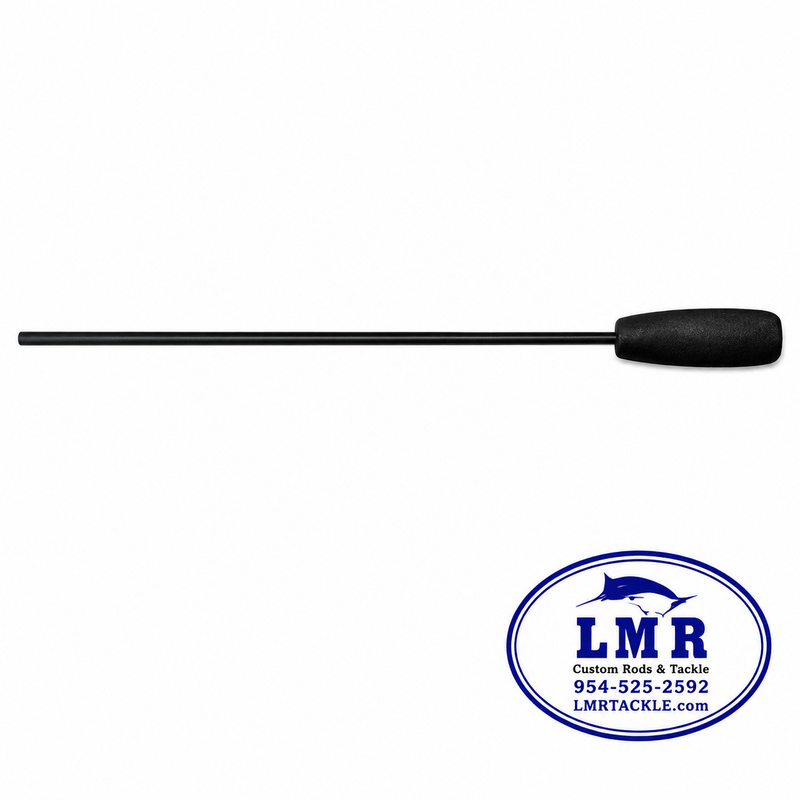 Load image into Gallery viewer, LMR Eye Baler bait rigging tool with black handle for offshore fishing
