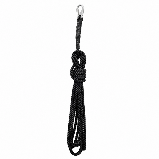 LMR Safety Tether with black rope and metal clip