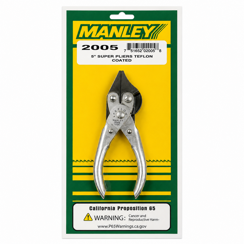 Load image into Gallery viewer, Manley 2005 5 inch Teflon Super Pliers without grips in retail packaging
