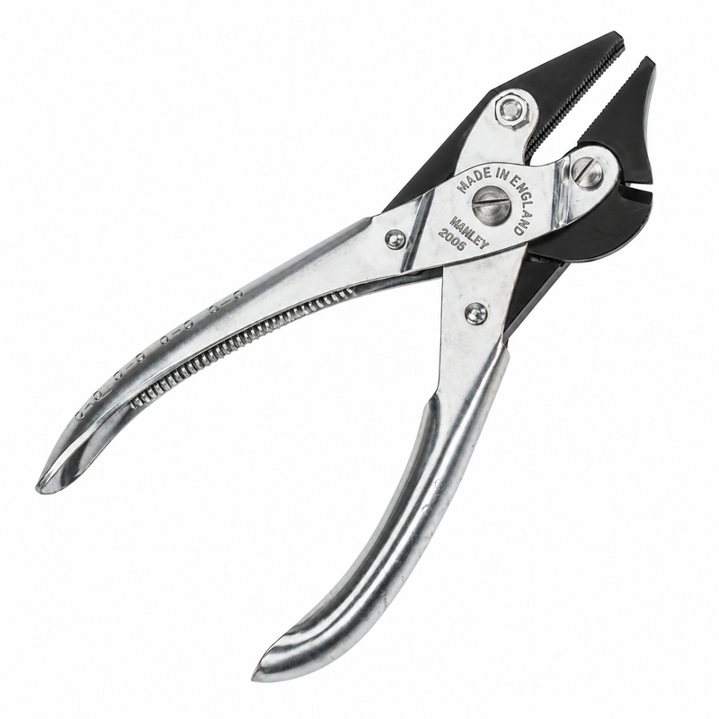 Load image into Gallery viewer, Manley 2005 5 inch Teflon Super Pliers with bare metal handles and built-in side cutters
