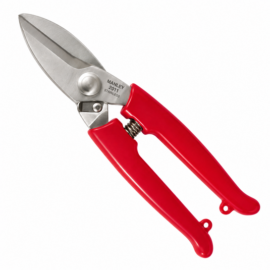 Manley 2011 7 inch stainless steel mono nipper with red grips