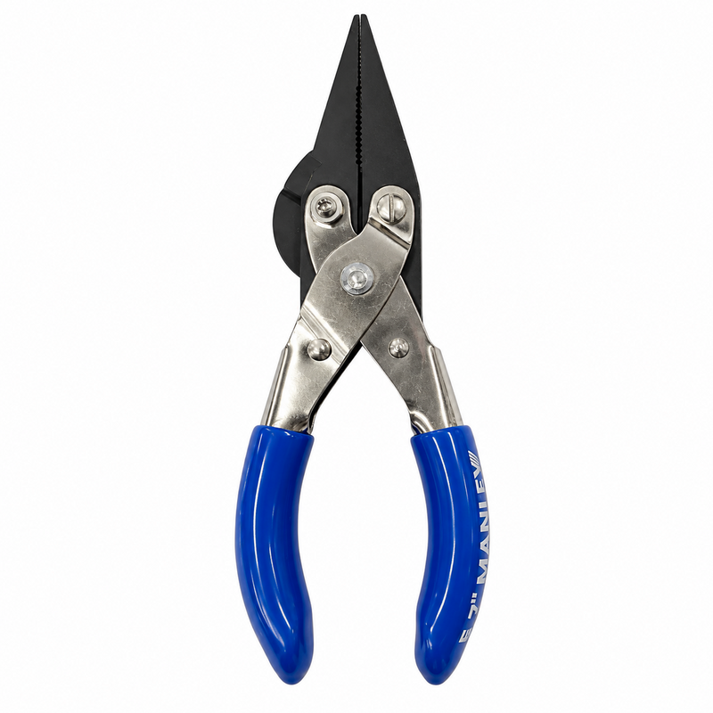Load image into Gallery viewer, Manley 2015 Flip Pallot Signature 5.7 inch Super Pliers with blue handles
