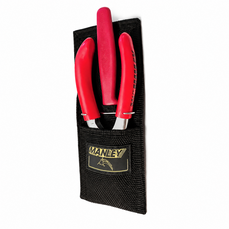 Load image into Gallery viewer, Manley 2039 6-1/2 inch Teflon pliers with bait knife and clip-on case
