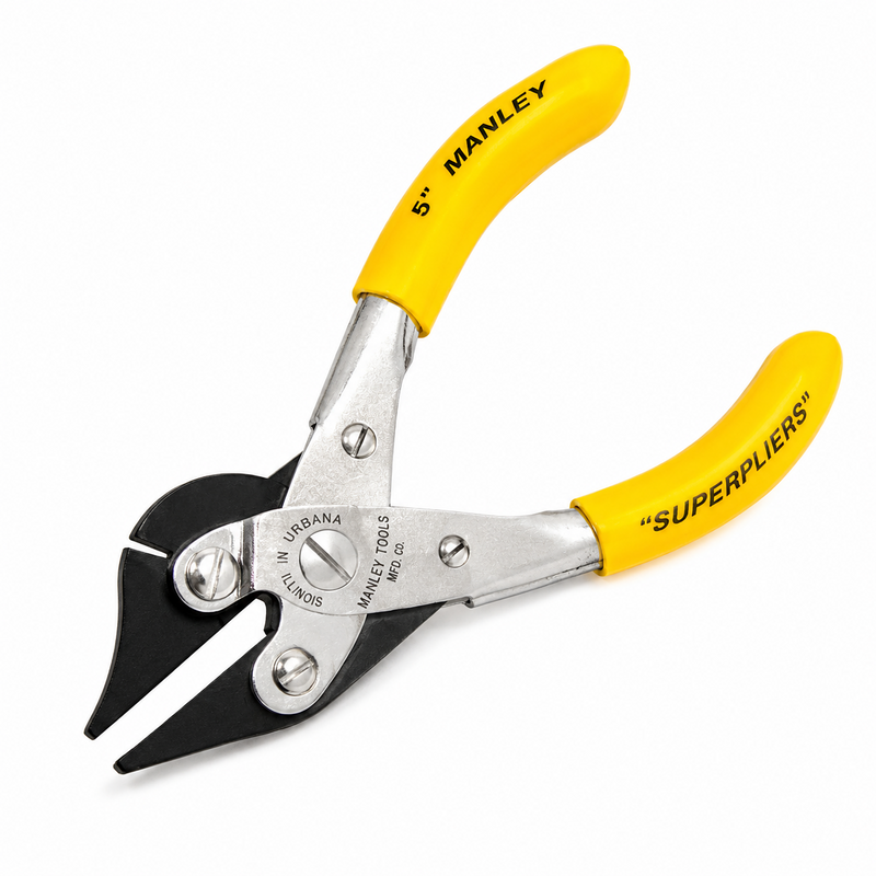 Load image into Gallery viewer, Manley 2044 5 inch Teflon Super Pliers with yellow grips and built-in side cutters
