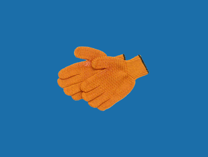 Orange No-Slip Gloves