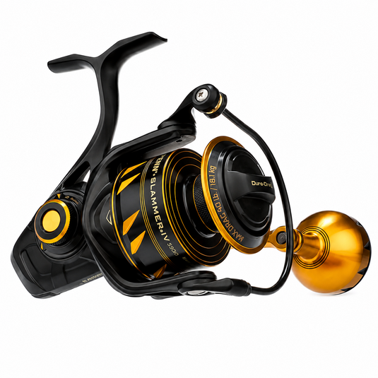 Penn Slammer IV 5500 Spinning Reel - Black and Gold Saltwater Fishing Reel