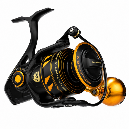 PENN Slammer IV 6500 Spinning Reel – Black and Gold