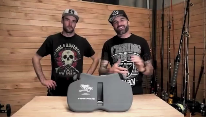 Load and play video in Gallery viewer, Black Magic Twin Pin Pro Fighting Belt
