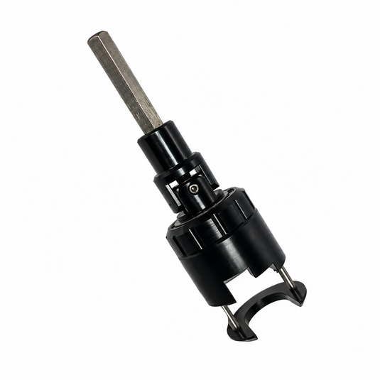 Reel Crankie for Shimano Talica reels shown in extended position