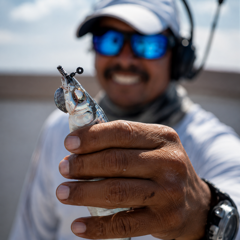Load image into Gallery viewer, Ringer Swivel rigged on live bait for offshore fishing
