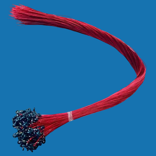 Ringer Swivels #1 Pre-Twisted Red Coated Copper Wire - QTY 250