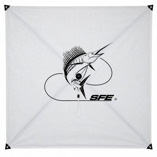 SFE Ultra Light white offshore kite fishing kite