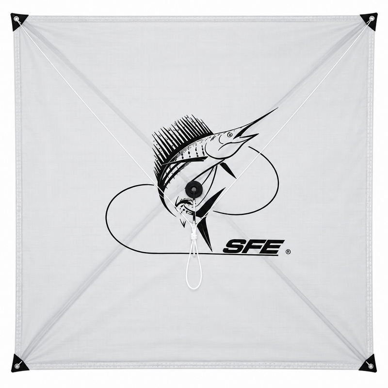 Load image into Gallery viewer, SFE XL Ultra Light white offshore kite fishing kite
