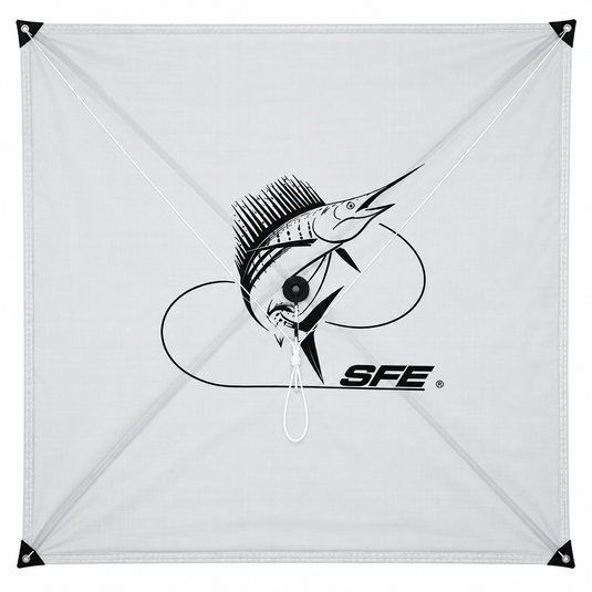 SFE XL Ultra Light white offshore kite fishing kite