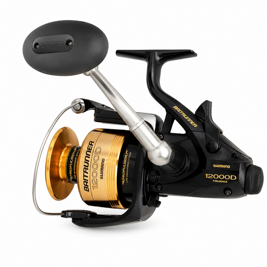 Shimano Baitrunner 12000D Spinning Reel – Black and Gold