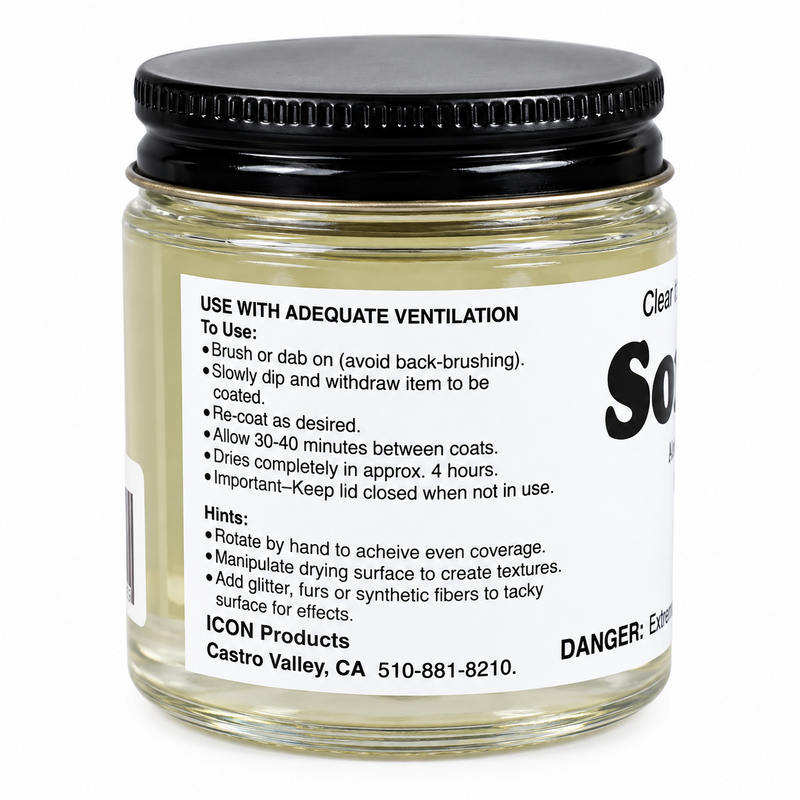 Load image into Gallery viewer, Back of Softex Clear Flexible Coating jar showing application directions and product instructions

