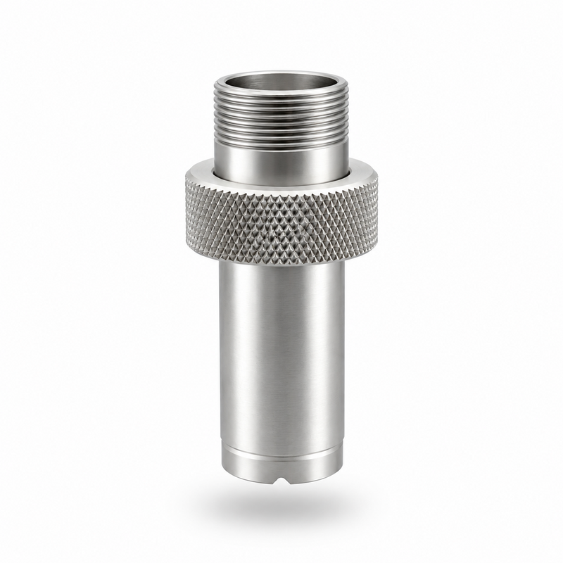 Load image into Gallery viewer, Stuart Z-Butt Adapter #4 to #2 Silver fishing rod butt adapter
