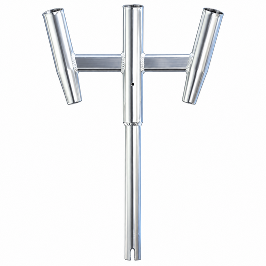 Tigress aluminum triple rod holder for offshore kite fishing