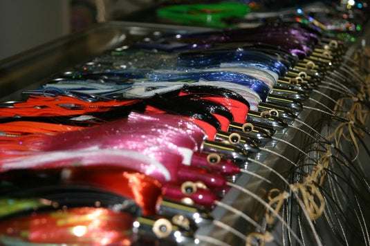 "Junkanoo" Wahoo Lure Rigged on Stainless Steel Double Hookset