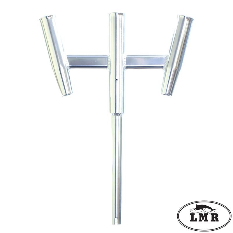 Load image into Gallery viewer, Triple Kite Rod Holder - Straight Butt Polished Finish - 88159
