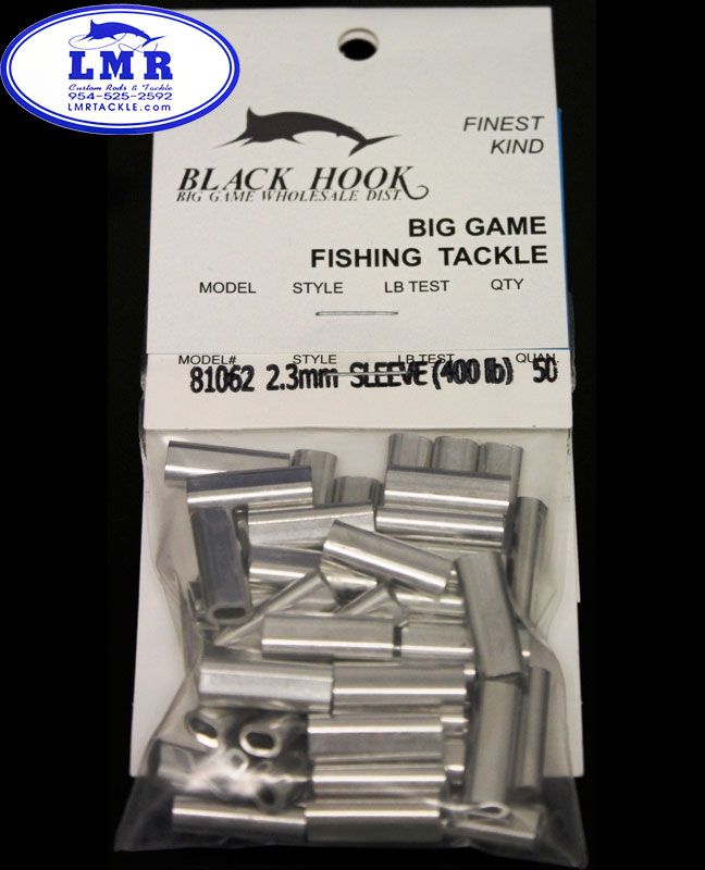 Load image into Gallery viewer, Black Hook Aluminum Sleeves - Crimps (50 count bags)
