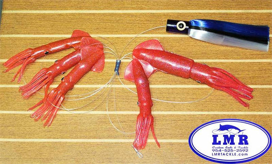 Hot Pink Mold Craft Squid Daisy Chain with Blue & White Ilander Express