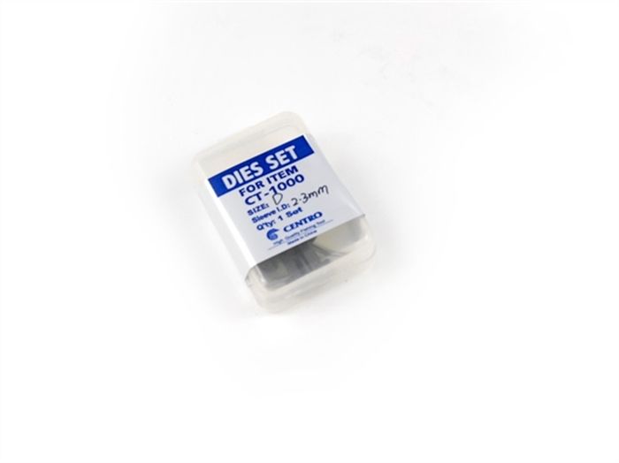 Load image into Gallery viewer, Die Set - Includes Dies, Pen, &amp; Cotter Clip for Bench Crimping Tool - Centro CT-1000
