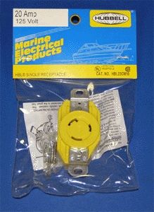 Load image into Gallery viewer, 20 amp Hubbell Receptacle
