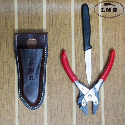 Custom Manley Plier (Sidecutter) /  Victorinox Knife & Leather Sheath Package