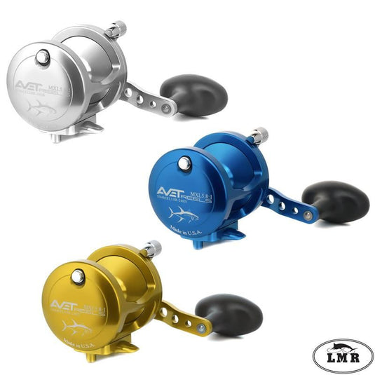 Avet MXL 5.8 G2 Lever Drag Casting Reel | Blue, Gold, Silver