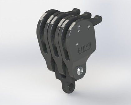 Triple Halyard Line Lock Only - Rupp Lok-Ups