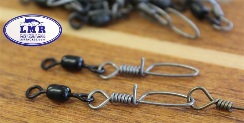 Load image into Gallery viewer, Black Hook Dolphin Snap Swivel with Long Tang
