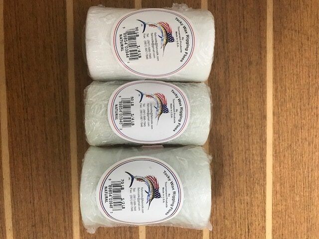 Load image into Gallery viewer, Black Hook Tackle Waxline Rigging Floss - 1/4 lb. Spools
